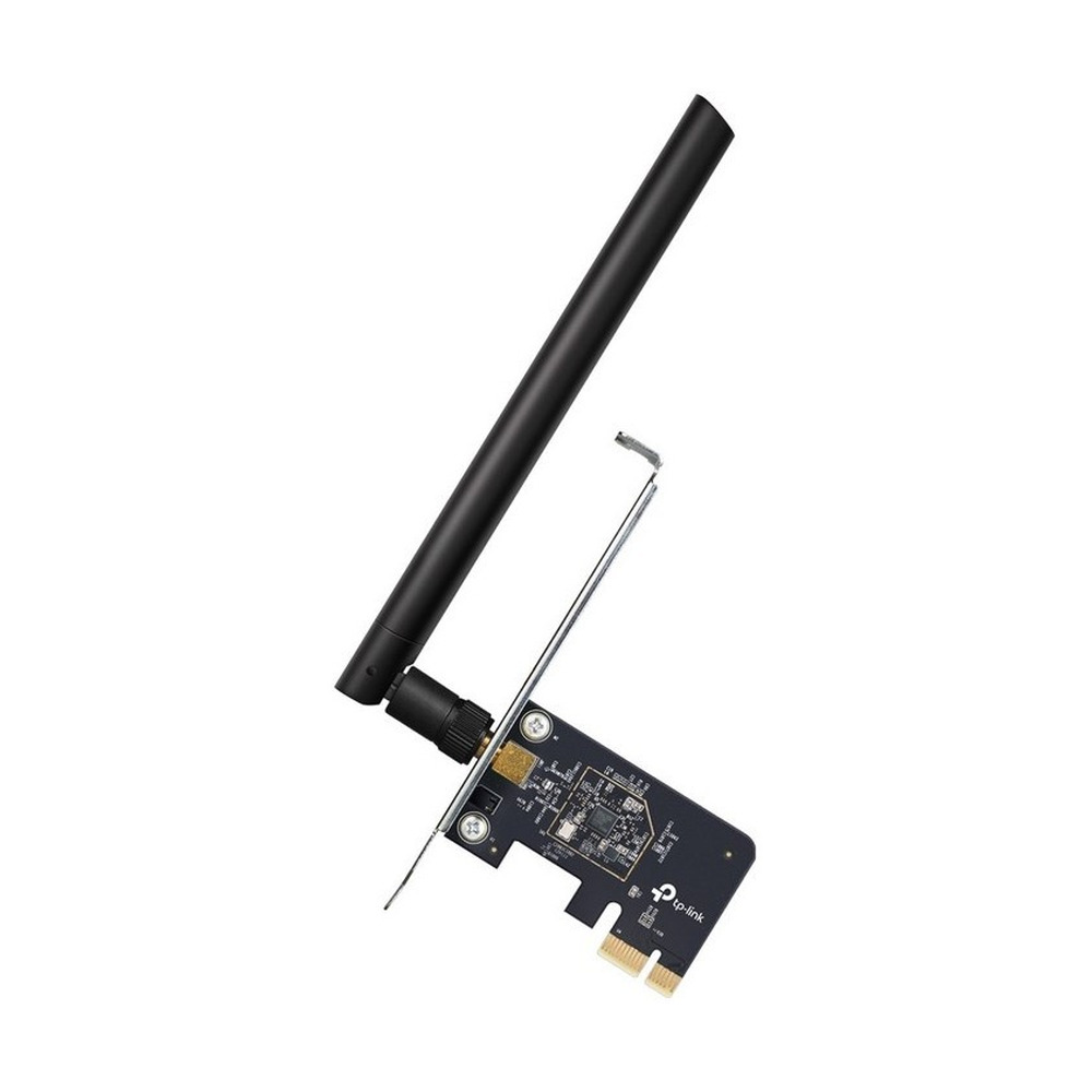 Adaptador de red WiFi PCIe TP-Link Archer T2E con antena larga para conexión dual band AC600 ideal para PC en Colombia