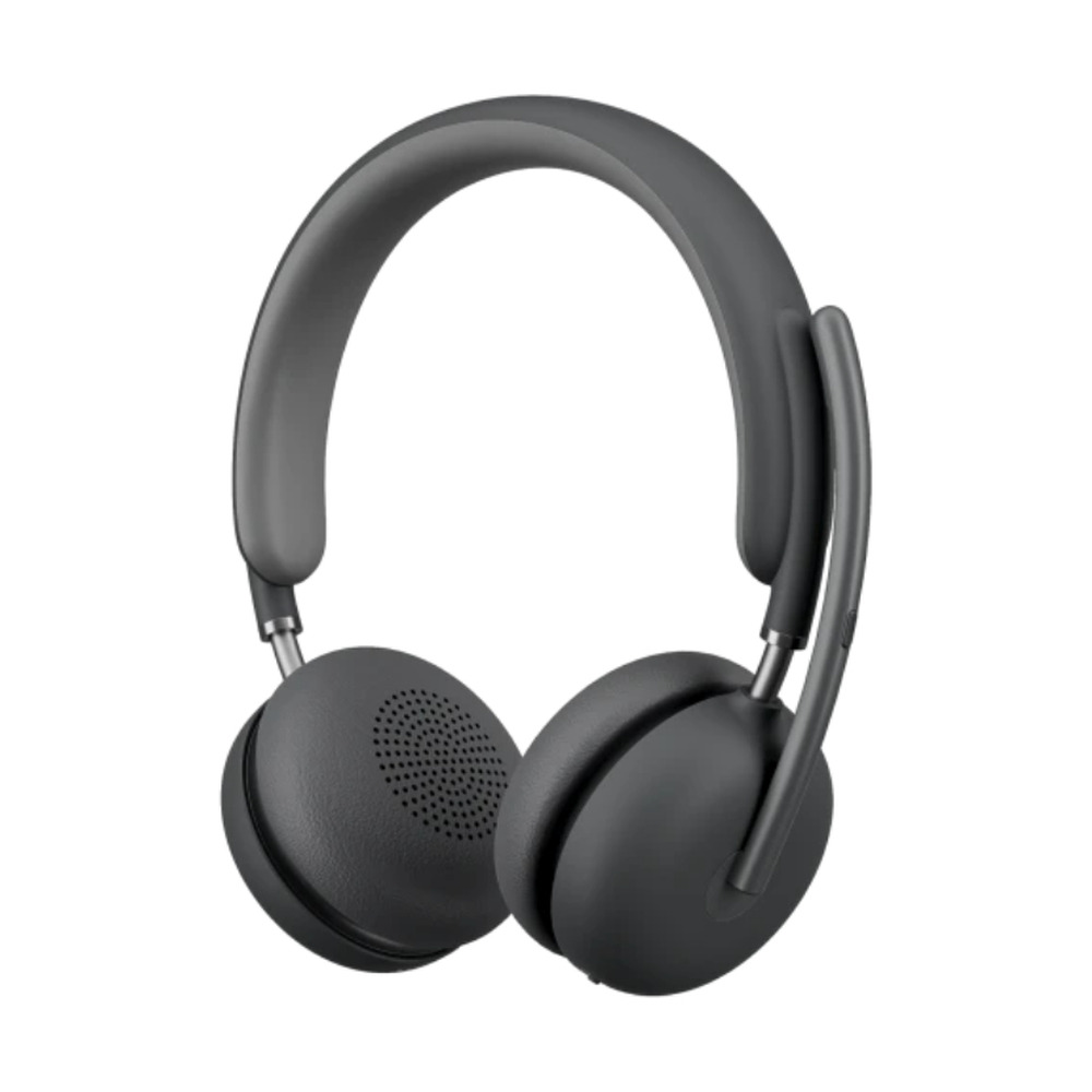 Audífonos de diadema Logitech Zone Wireless 2 versión Teams en color negro con micrófono integrado y conexión inalámbrica Bluetooth