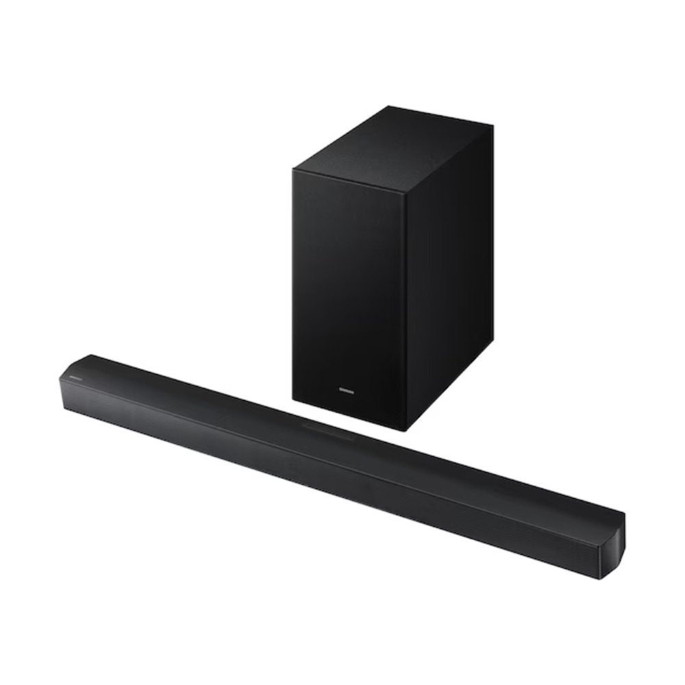 Barra de sonido Samsung HW-B650F ZL con subwoofer inalámbrico y potencia de 430 W en color negro
