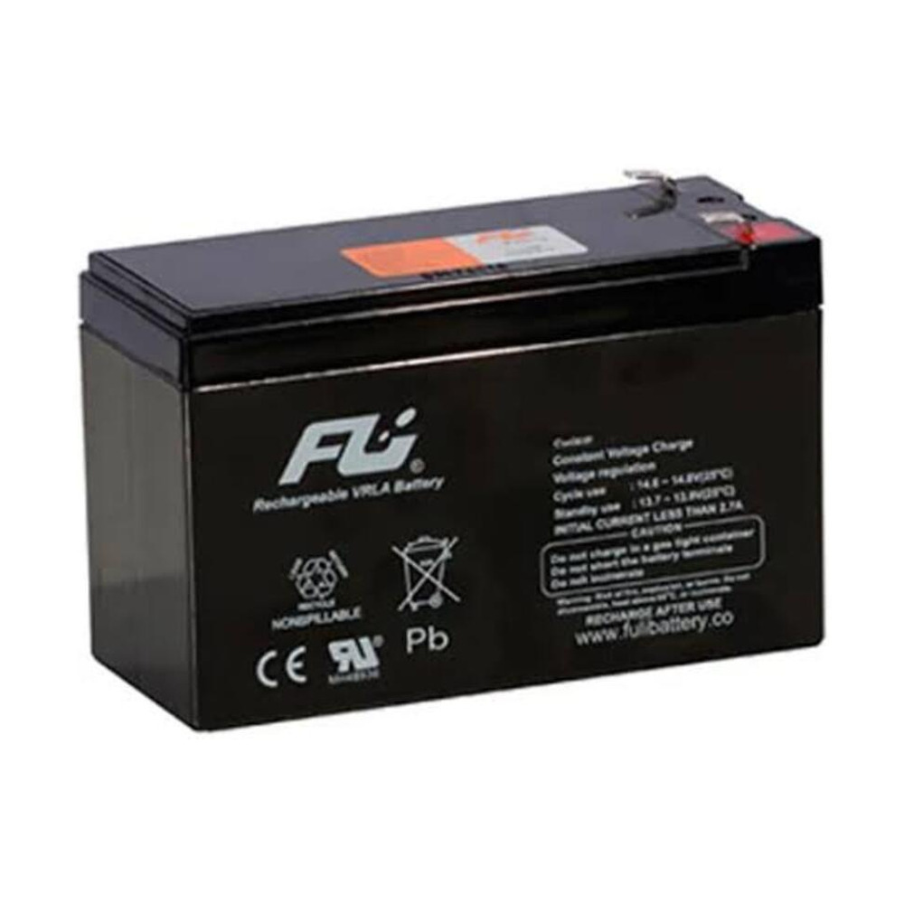 Batería recargable Unipower UNP12-9 de 12V 9Ah para accesorios y complementos con diseño compacto y terminales visibles