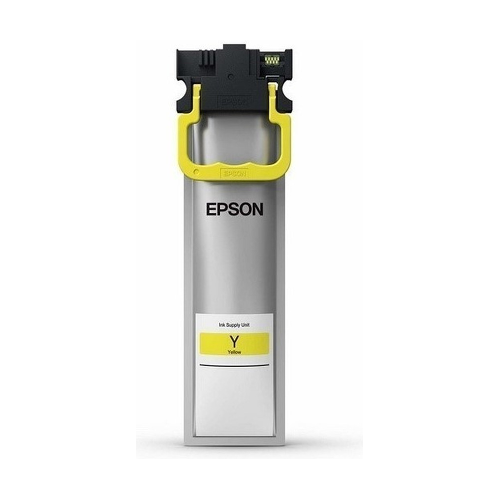 Bolsa de tinta amarilla Epson modelo C13T94142A alta capacidad compatible con impresoras WorkForce WF-C5290 y WF-C5790