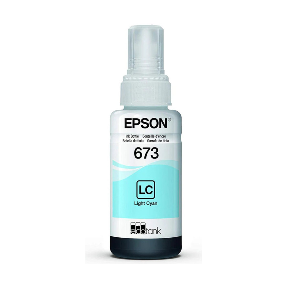 Botella de tinta Epson T673520-AL Light Cyan para impresoras Ecotank modelos L800 y L805 con capacidad para 1800 fotos tamaño 10 por 15 centímetros