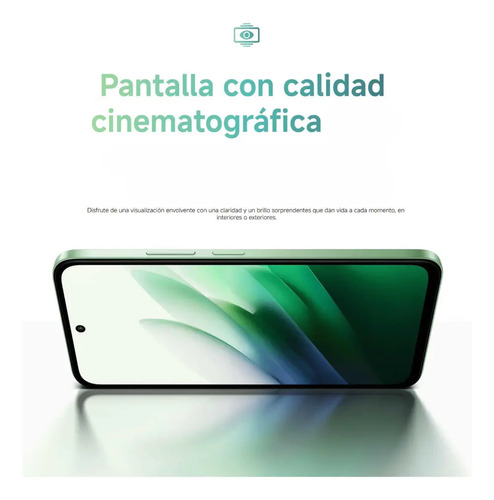 Pantalla cinematográfica del Xiaomi Redmi 15 Dual Sim con alta calidad y brillo para una experiencia visual inmersiva