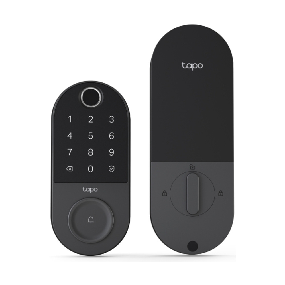 Cerradura inteligente Wi-Fi TPLINK Tapo DL110 con teclado táctil y botón de campana para seguridad en el hogar