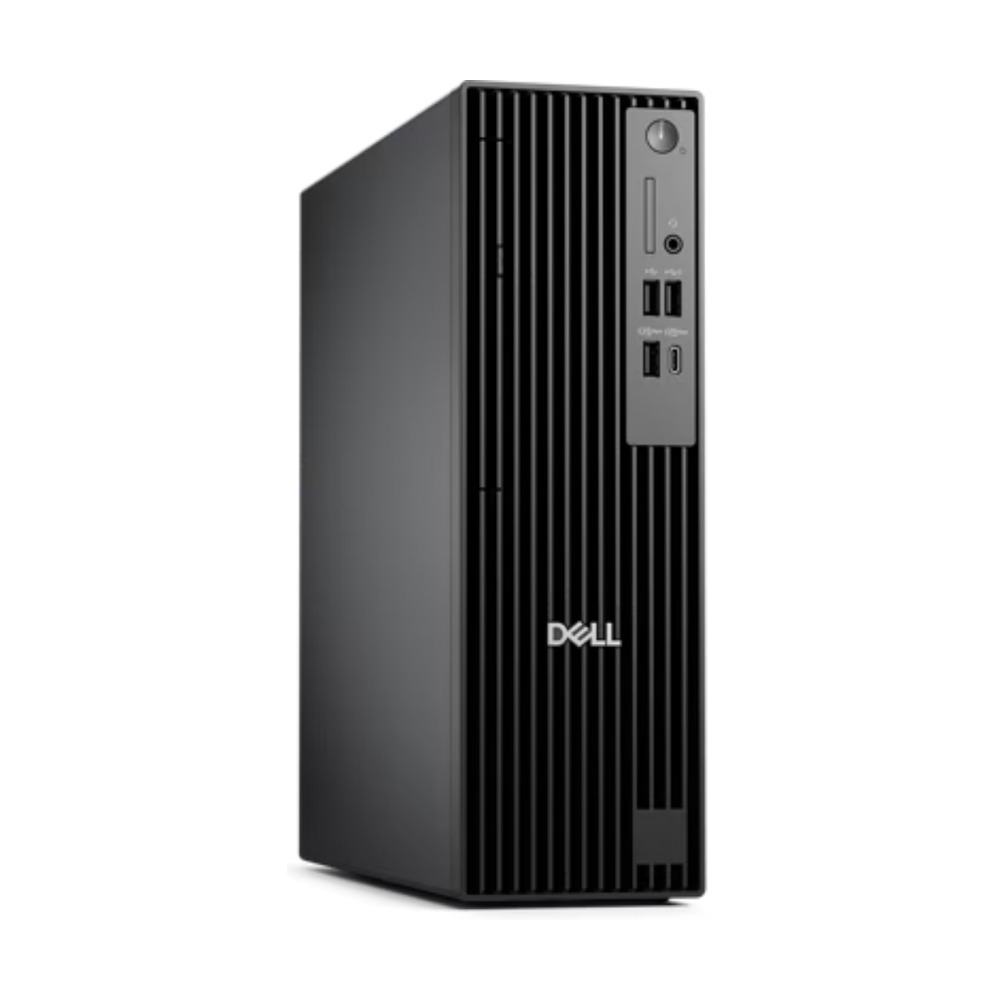 Computador de escritorio Dell Pro Slim D18S-T0WMP con procesador Intel Core i5, 16GB RAM, 512GB SSD y Windows 11 Pro en color negro vista frontal