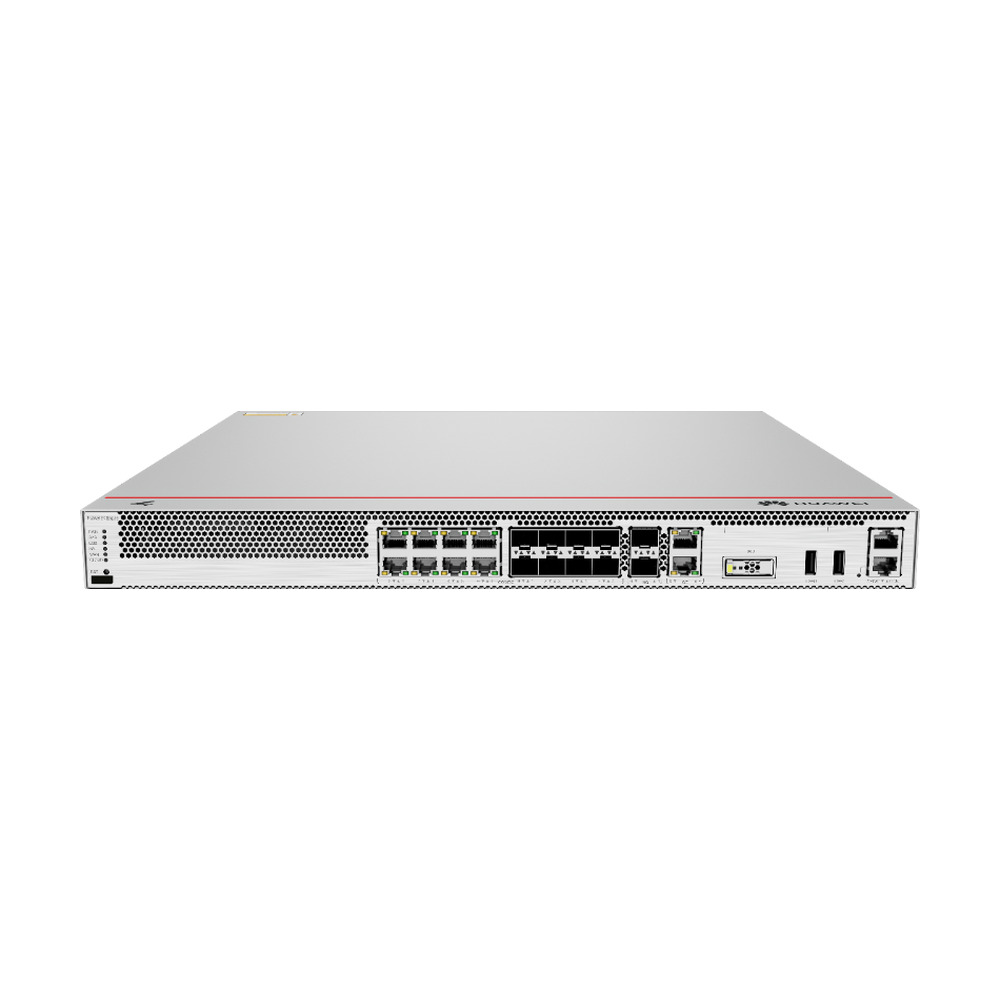 Firewall Host CA Huawei modelo USG6000F-S150 con puertos GE RJ45, GE Combo y 10 GE SFP+, ideal para seguridad de red y VPN SSL para 100 usuarios