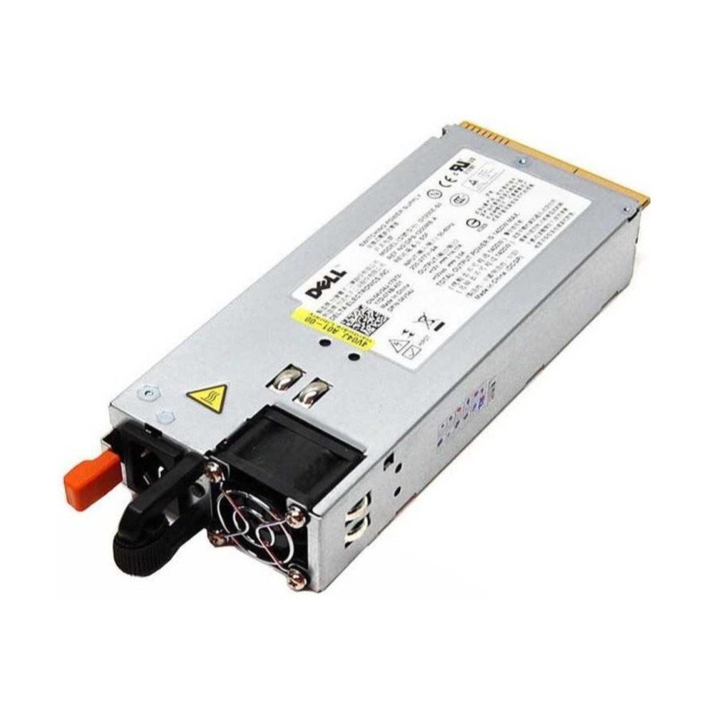 Fuente de poder adicional Dell modelo 450-AKPR con potencia de 600W vista frontal con ventilador para servidores y equipos especializados