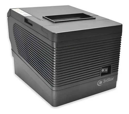 Impresora térmica 3nStar RPT008 color negro con diseño compacto vista frontal para impresión de recibos en Colombia.