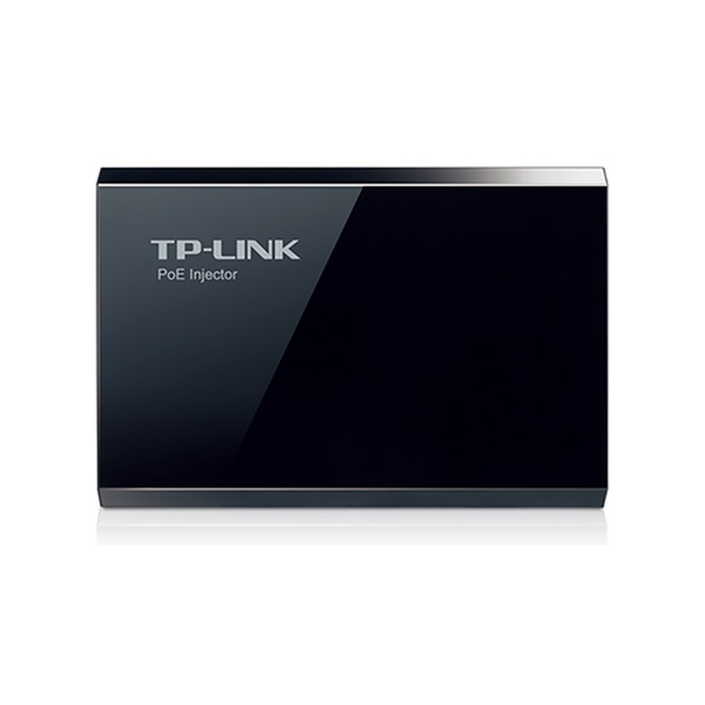 Inyector PoE Giga Tplink Omada modelo POE150S con potencia de 15W en vista frontal para redes en Colombia