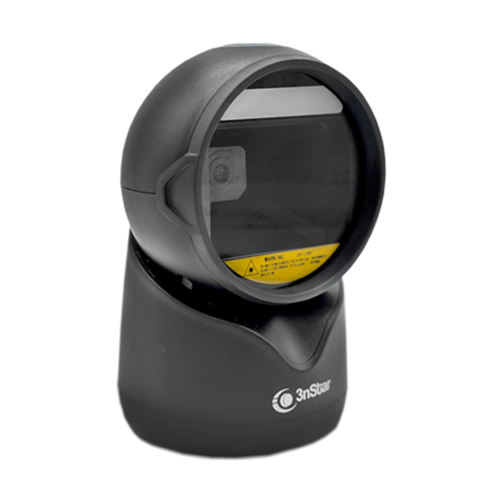 Lector de código de barras manos libres omnidireccional 2D 3nStar modelo SC504 en vista frontal para punto de venta