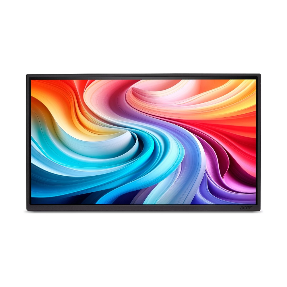 Monitor Acer PM161Q de 15 pulgadas con pantalla IPS FHD ultra slim y diseño portátil mostrado de frente