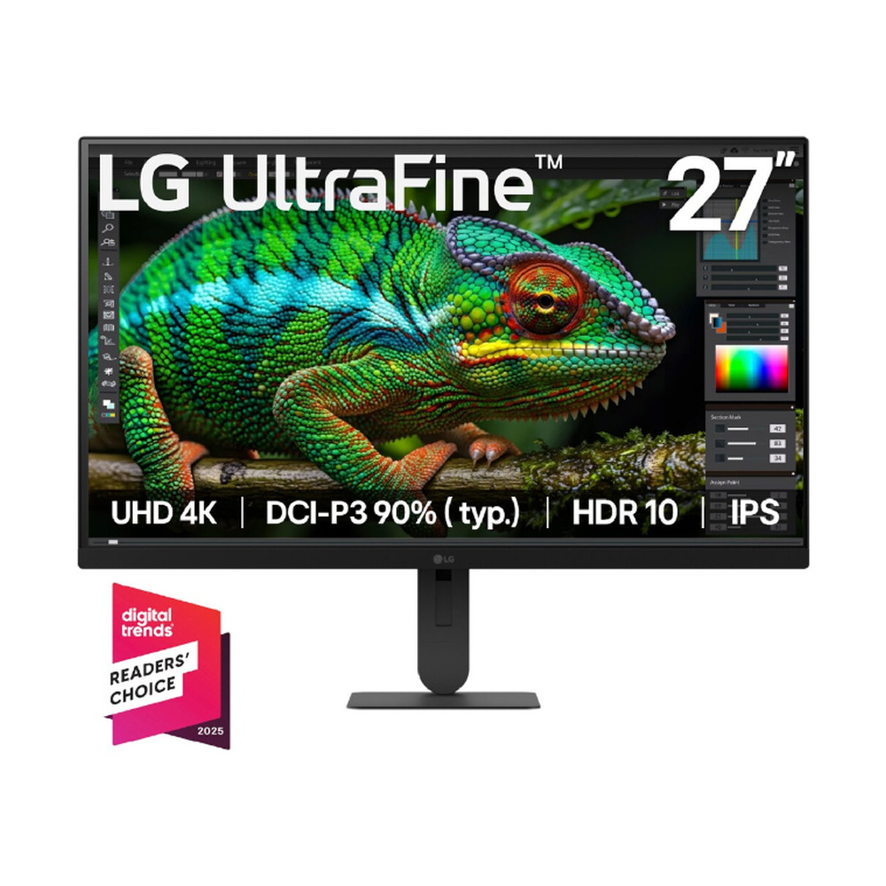 Monitor LG 27U710B-B de 27 pulgadas con pantalla UHD 4K, tecnología IPS y HDR10 mostrando colores vivos y detalles nítidos