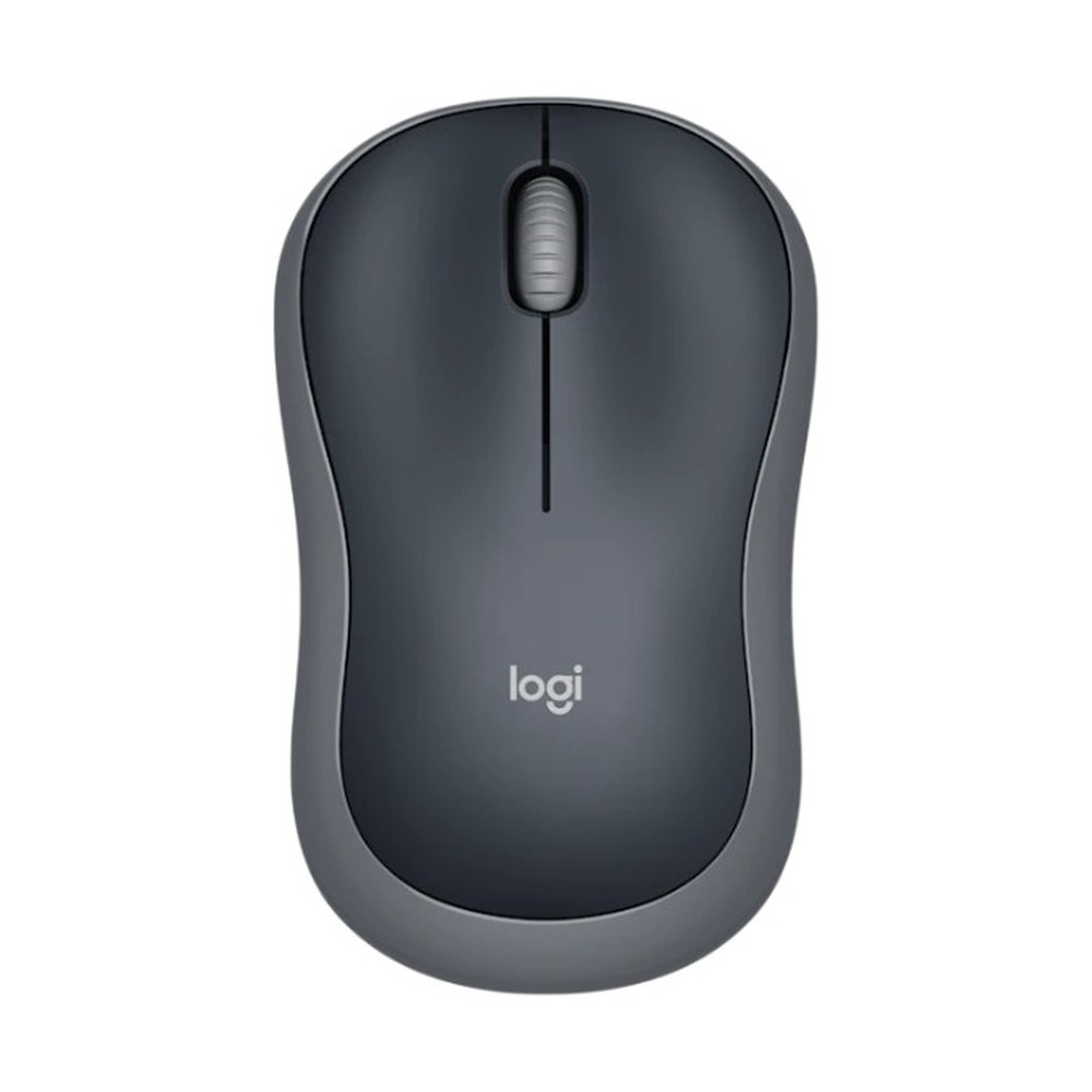 Mouse inalámbrico Logitech M185 color gris con diseño compacto y conexión USB inalámbrica ideal para oficina y hogar