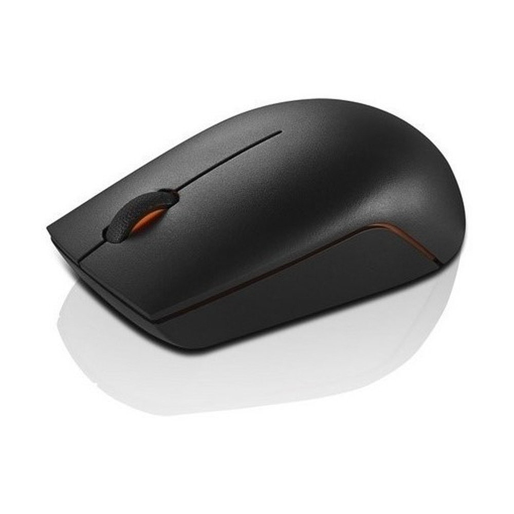 Mouse inalámbrico Lenovo GX30K85315 compacto color negro con diseño ergonómico ideal para uso portátil