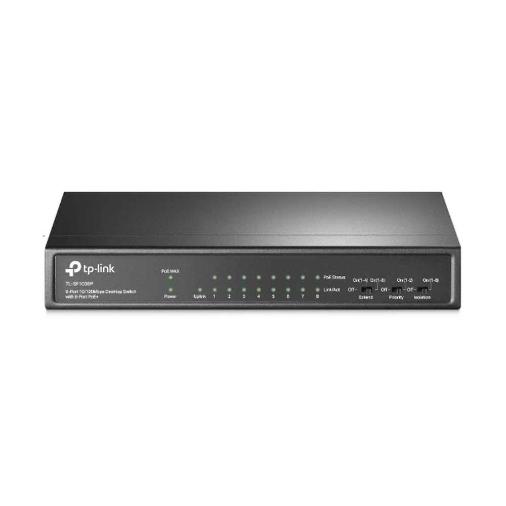 Switch Tplink TL-SF1009P 9 puertos PoE no administrable patra escritorio