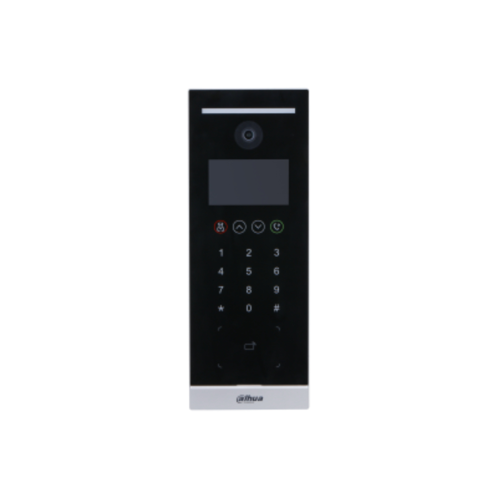 Videoportero con Pantalla IPS de 4,3 pulgadas; resolución de pantalla 800×48sin plataforma, CMOS de 2 MP; WDR verdadero, IP65, Soporta 20, 000 usuarios y 10, 000 tarjetas, desbloqueo de contraseña, desbloqueo de tarjeta de identificación y desbloqueo remoto, la solucion soporta 510 equipos (incluye VTO y VTH).