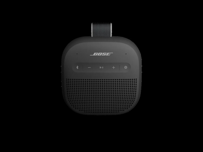 Parlante portátil Bose Soundlink Micro 2da generación negro con controles frontales y conectividad Bluetooth