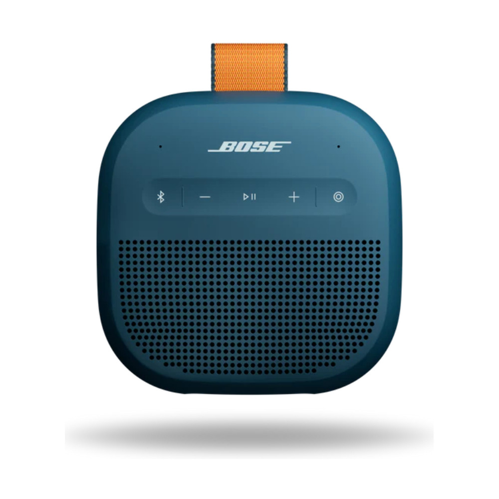 Parlante portátil Bose Soundlink Micro 2da generación en color Twilight Blue con controles frontales y conectividad Bluetooth