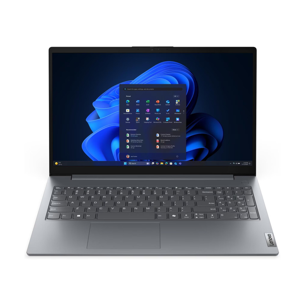 Portátil Lenovo V15 G6 modelo 83UU000SLD con procesador Ryzen 7, 16GB RAM, SSD 512GB y pantalla de 15 pulgadas encendido con sistema operativo