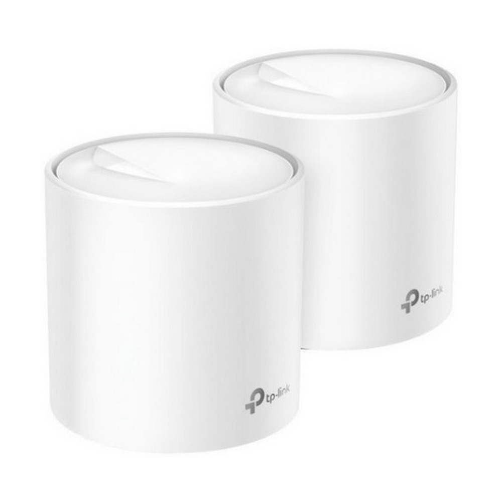 Router sistema de malla TP-LINK Deco X20 Wi-Fi 6 AX1800 con dos unidades blancas para mejor cobertura en el hogar