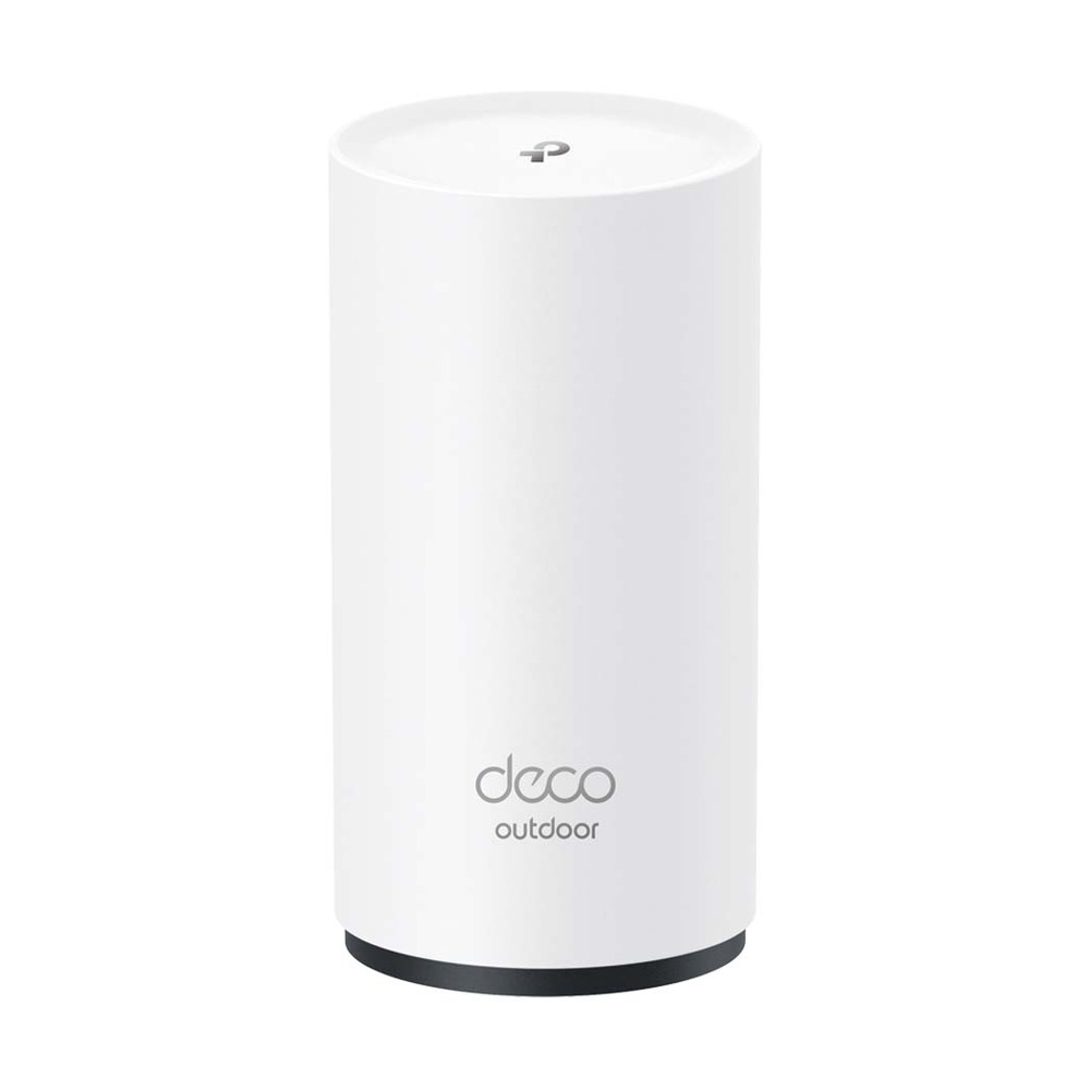 Router sistema de malla TP-LINK Deco X50 Outdoor Wi-Fi AX3000 para exteriores con diseño cilíndrico blanco