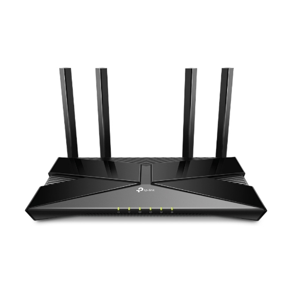 Router Tp-link EX220 AX1800 Gigabit Dual Band Wi-Fi 6 con cuatro antenas frontales para mejor cobertura inalámbrica