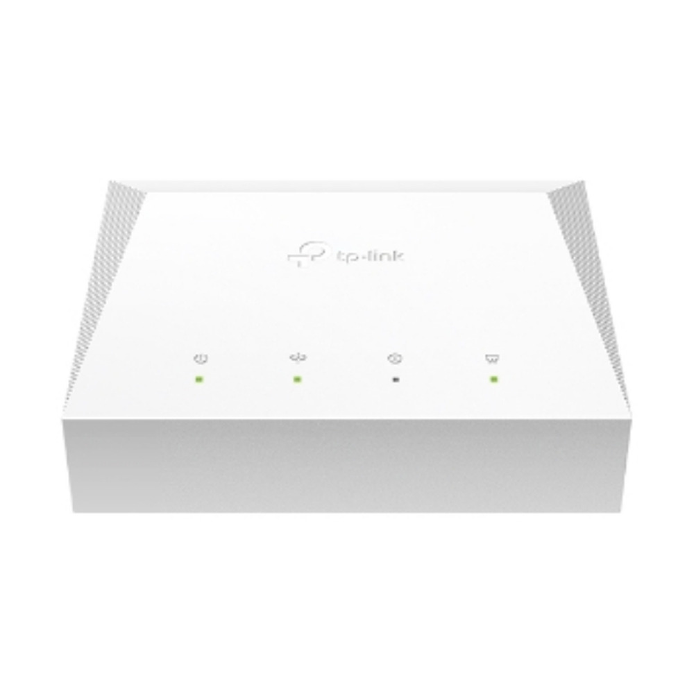 Router Tp-link modelo XZ000-G7 terminal para fibra óptica con 1 puerto gigabit en vista frontal
