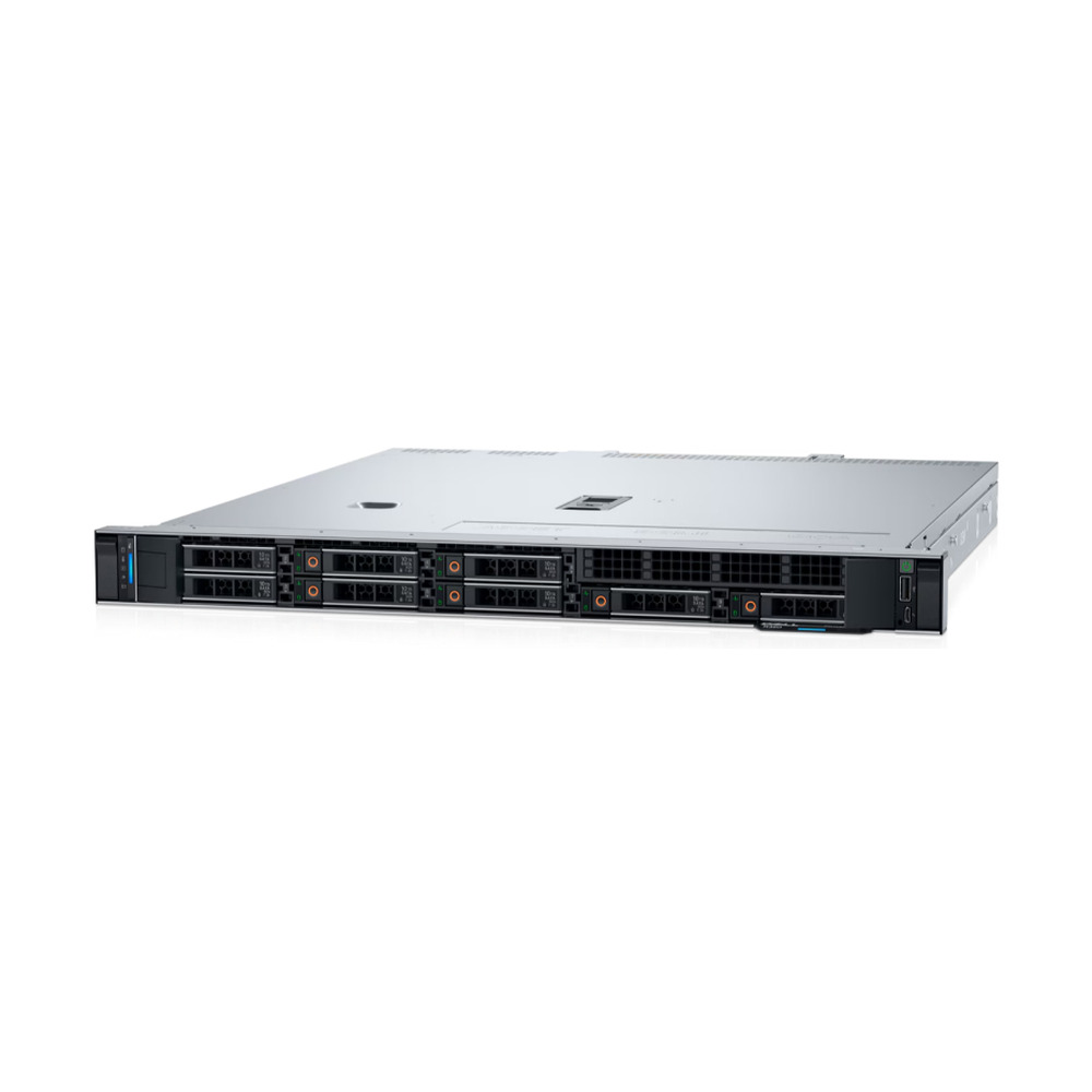 Servidor Dell PowerEdge R360 modelo E77S-0M0YM de montaje en rack 1U con múltiples bahías frontales para discos duros en Bogotá