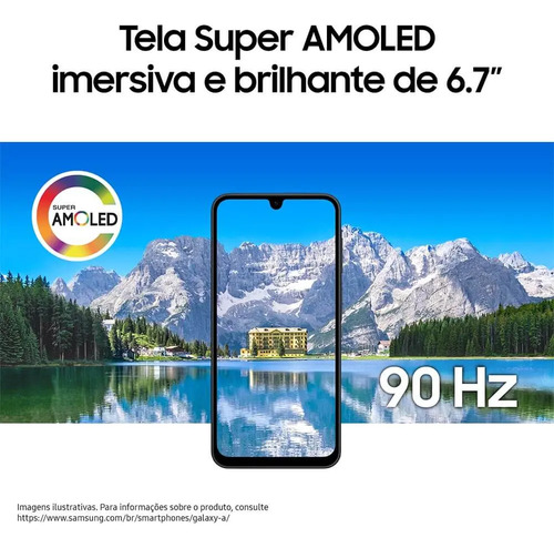 Samsung Galaxy A17 5G pantalla Super AMOLED de 6.7 pulgadas con tasa de refresco de 90 Hz brillante