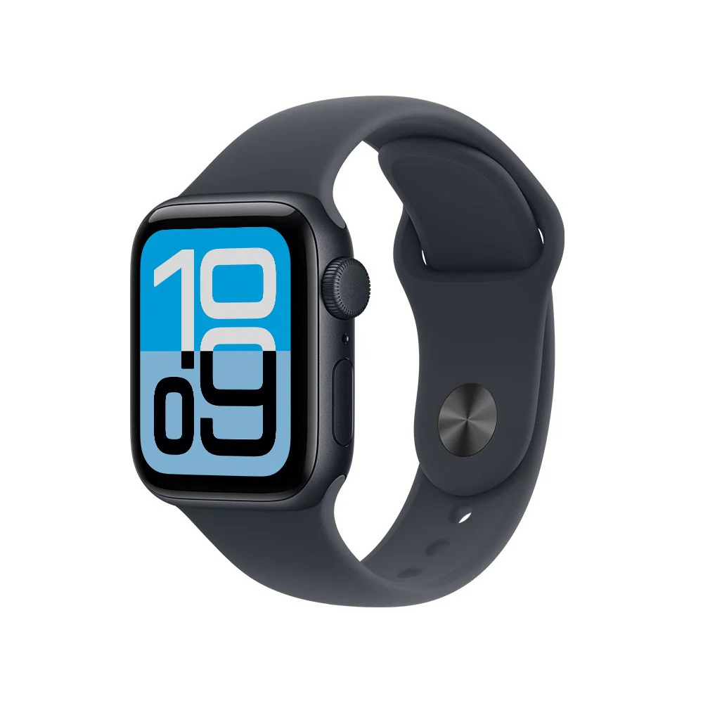 Smartwatch Apple Watch SE 3 GPS de 44 mm en color negro medianoche con correa deportiva y pantalla activa