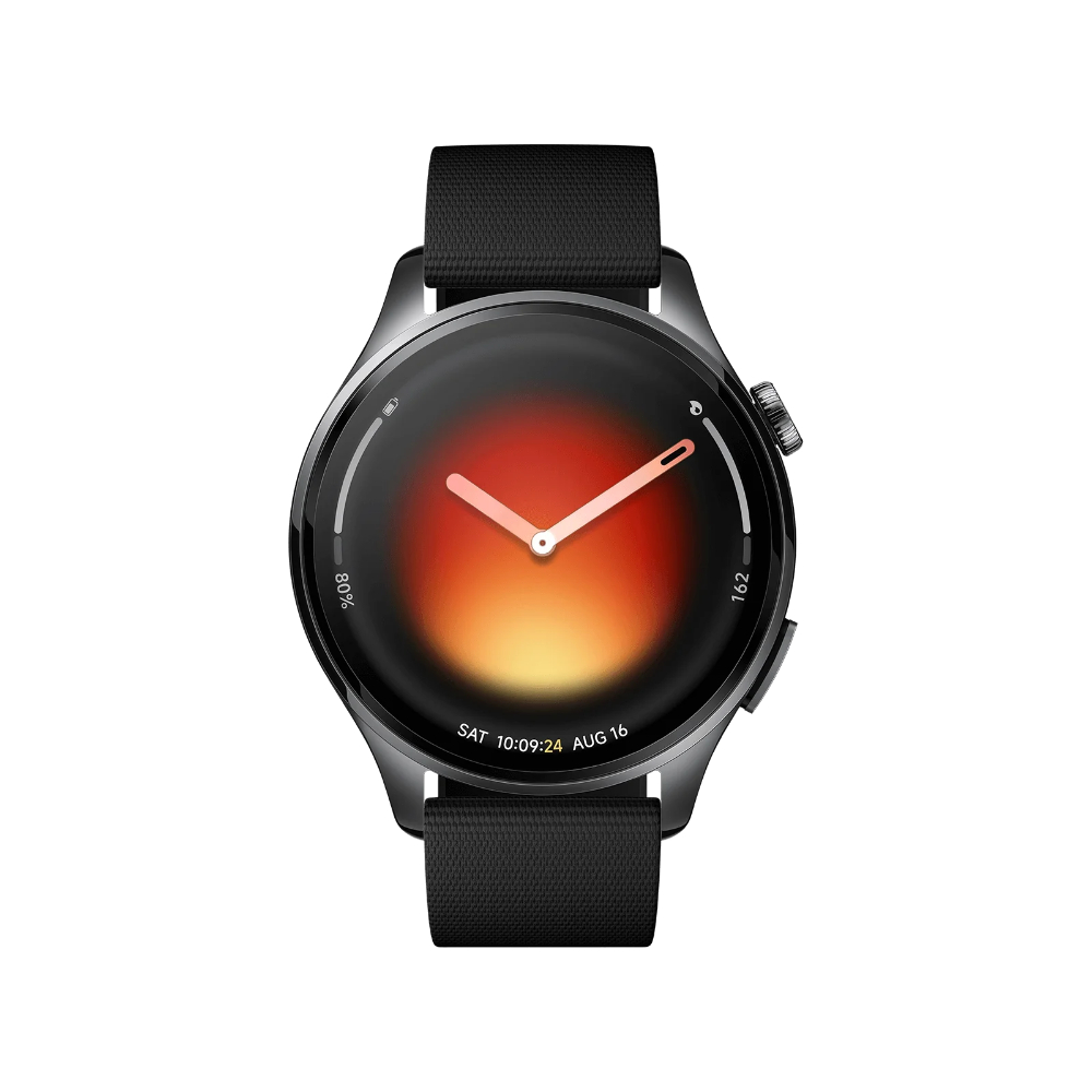 Smartwatch Xiaomi Watch 5 modelo BHR07WRGL en color negro con pantalla frontal redonda de 47 mm mostrando hora analógica y digital