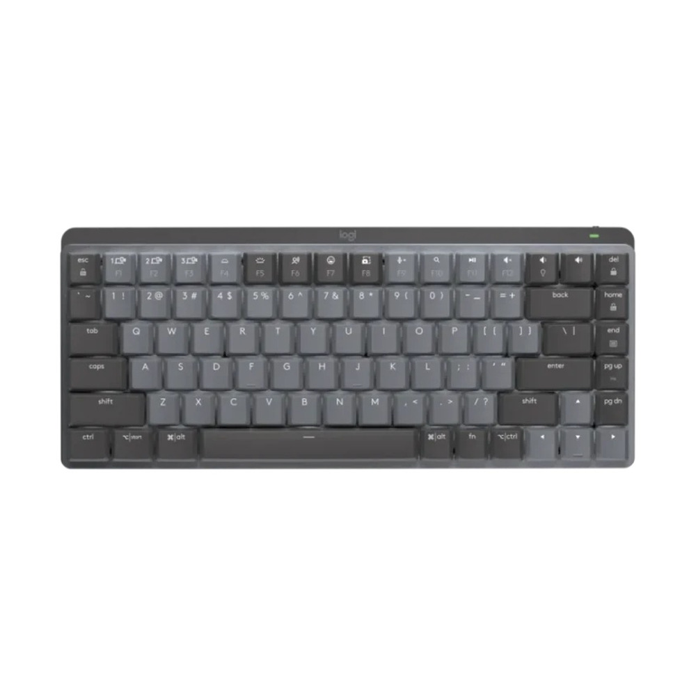 Teclado inalámbrico Logitech MX Mechanical Mini modelo 920-010846 color grafito con diseño compacto y teclas mecánicas