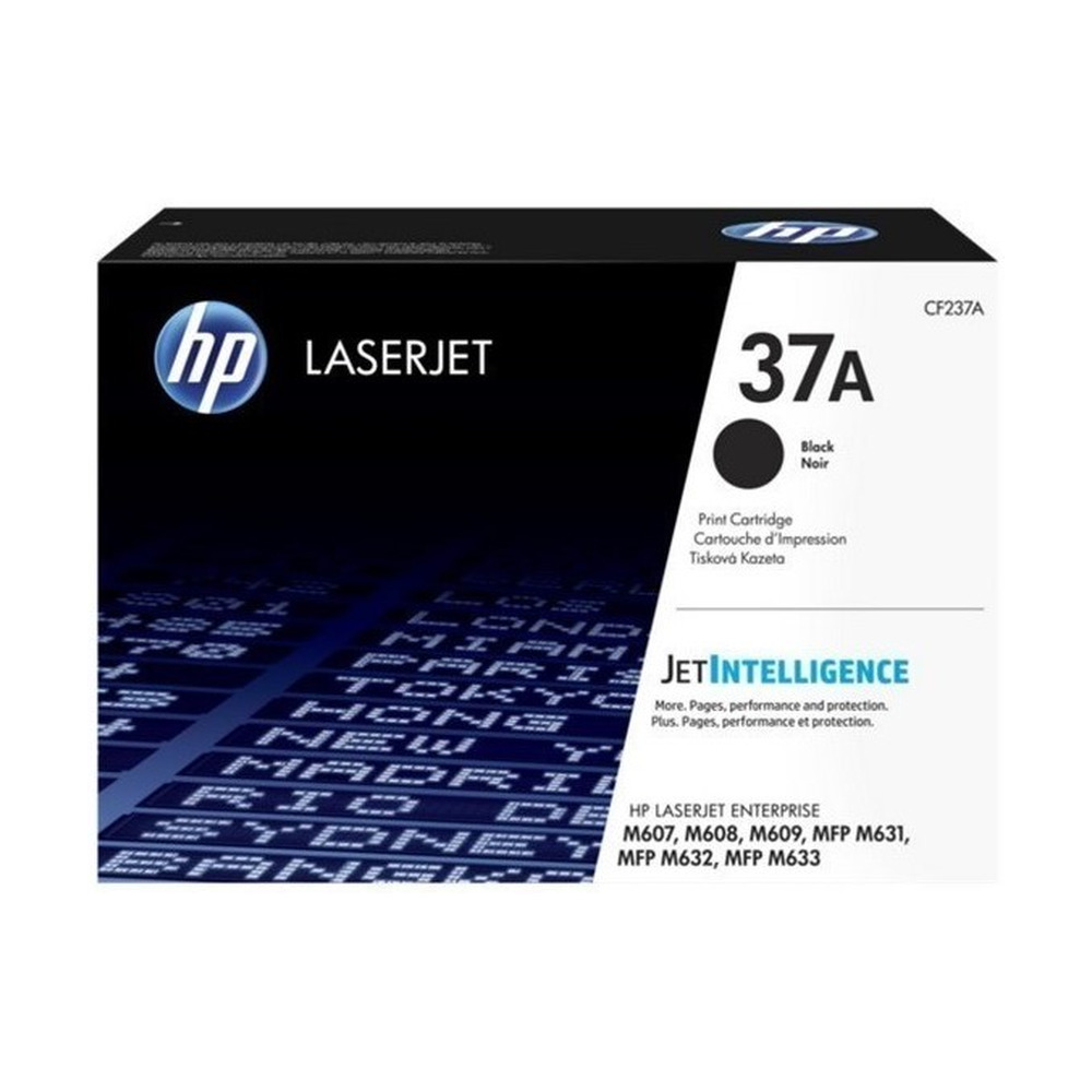 Caja del toner HP CF237A para impresoras LaserJet Enterprise MFP M631, M632, M633, M607, M608 y M609 con capacidad de 11000 páginas