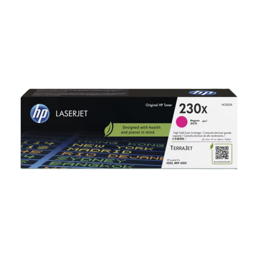Cartucho de toner HP W2303X 230X magenta para impresoras LaserJet con alta capacidad y rendimiento