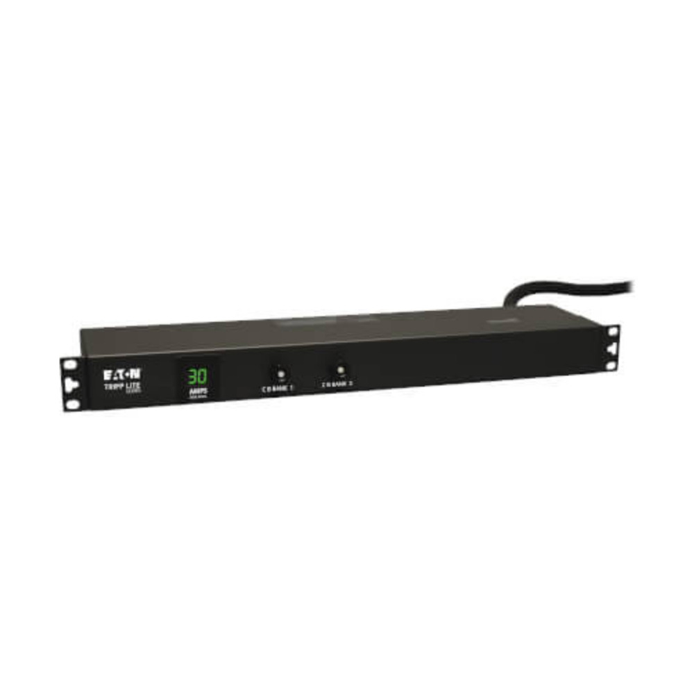 Unidad de distribución PDU Tripplite modelo PDUMH30 monofásico con medidor digital de 30 amperios y 120 voltios en formato 1U para rack