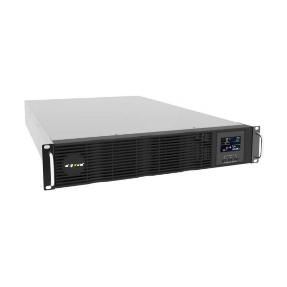 UPS Unipower PowerShield Lite Online de doble conversión 2kVA 1800W 120V monofásica para rack o torre 2U con pantalla frontal
