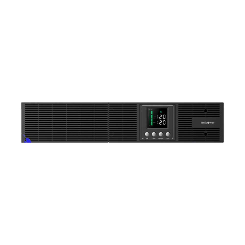 UPS Unipower PowerShield Lite Online de doble conversión 3kVA 2700W 120V monofásico para rack 2U con pantalla LED frontal
