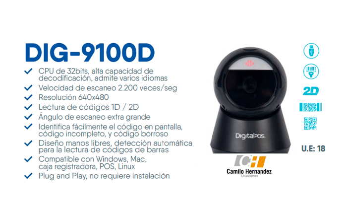 dig-9100d lector de codigo de barras digitalpos dig-9100d impresoras termicas camilo hernandez soluciones
